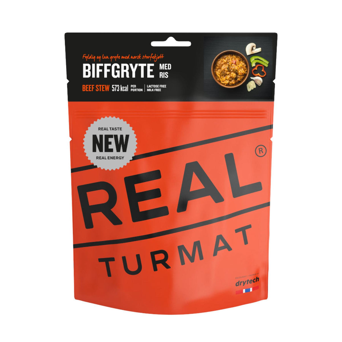 Real Turmat Beef Stew 500g Orange - 53 Degrees North