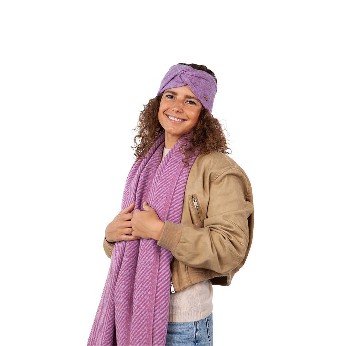 Barts Witzia Headband Berry-Black-Sky-Dusty Pink-Light Brown #- 53 Degrees North