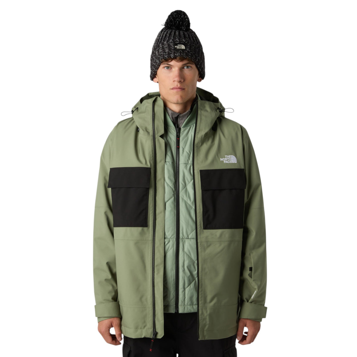 The North Face Men's Fourbarrel Triclimate Jacket Bark Mist/TNF Black / Small-Bark Mist/TNF Black / Medium-Bark Mist/TNF Black / Large-Bark Mist/TNF Black / X-Large-Bark Mist/TNF Black / XX-Large #- 53 Degrees North