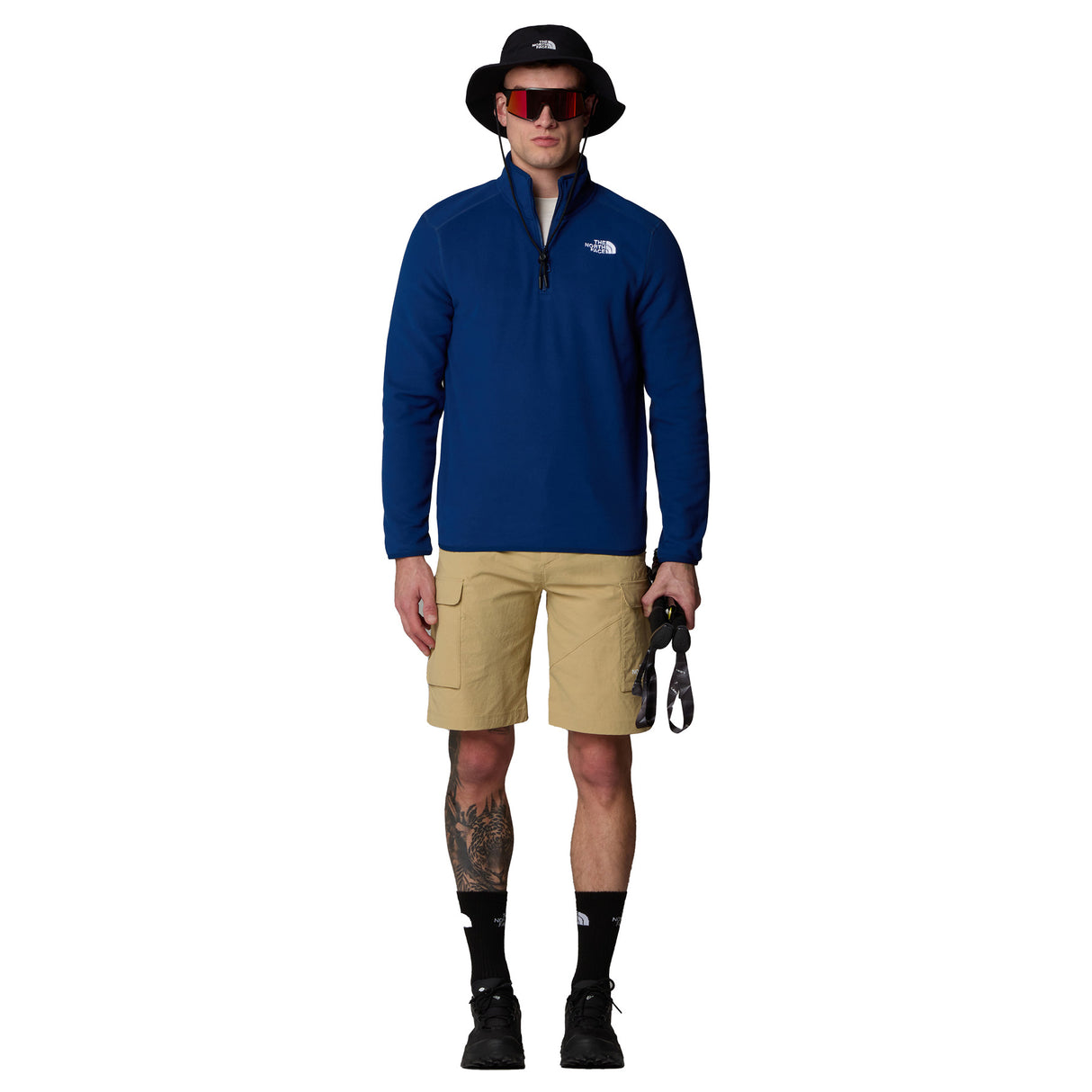 The North Face Men's 100 Glacier 1/4 Zip Fleece Pullover Midnight Petrol / Small-Midnight Petrol / Medium-Midnight Petrol / Large-Midnight Petrol / X-Large-Midnight Petrol / XX-Large #- 53 Degrees North