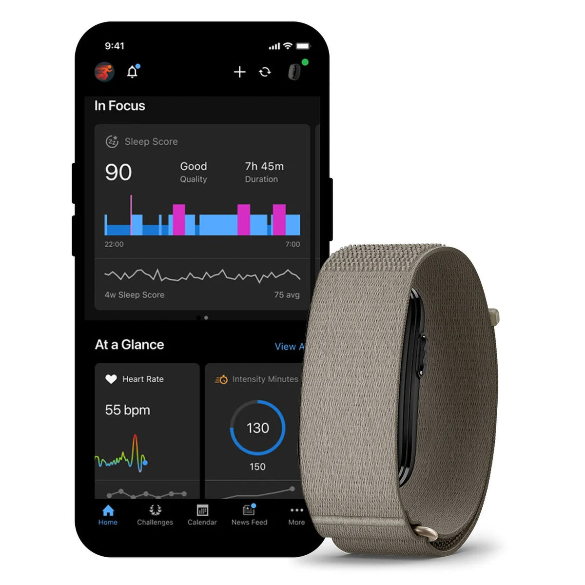 Garmin CIRQA Smart Band Black / Large/X-Large - 53 Degrees North