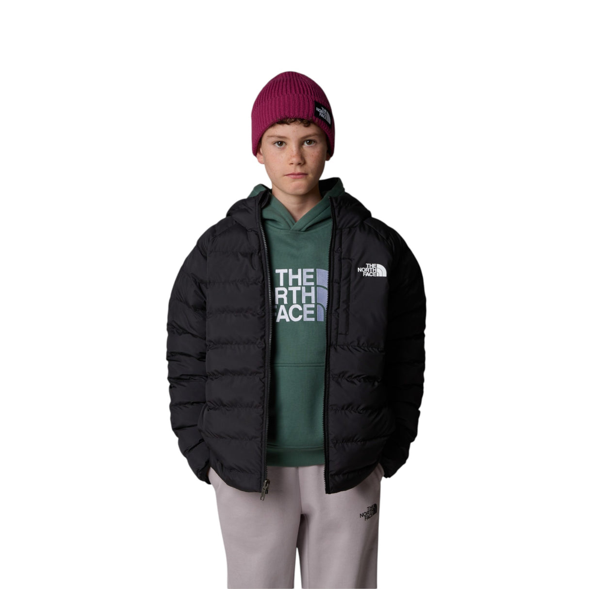 The North Face Boys' Reversible Perrito Hooded Jacket Dusk Blue / Age 5-6-Dusk Blue / Age 7-8-Dusk Blue / Age 9-10-Dusk Blue / Age 11-12-Dusk Blue / Age 14-16 #- 53 Degrees North