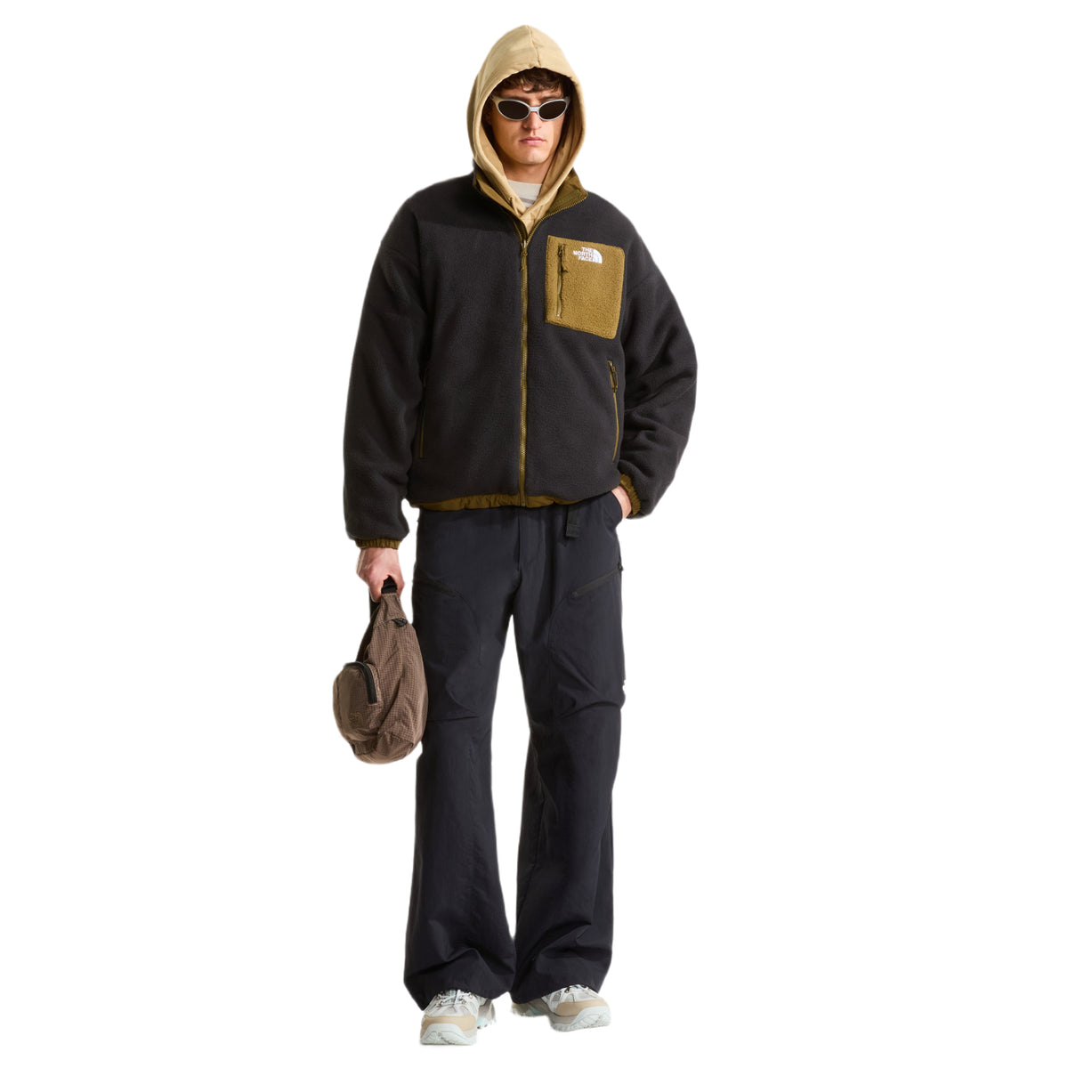 The North Face Men's Yumiori Reversible Fleece Jacket Caraway Seed/TNF Black / Small - 53 Degrees North