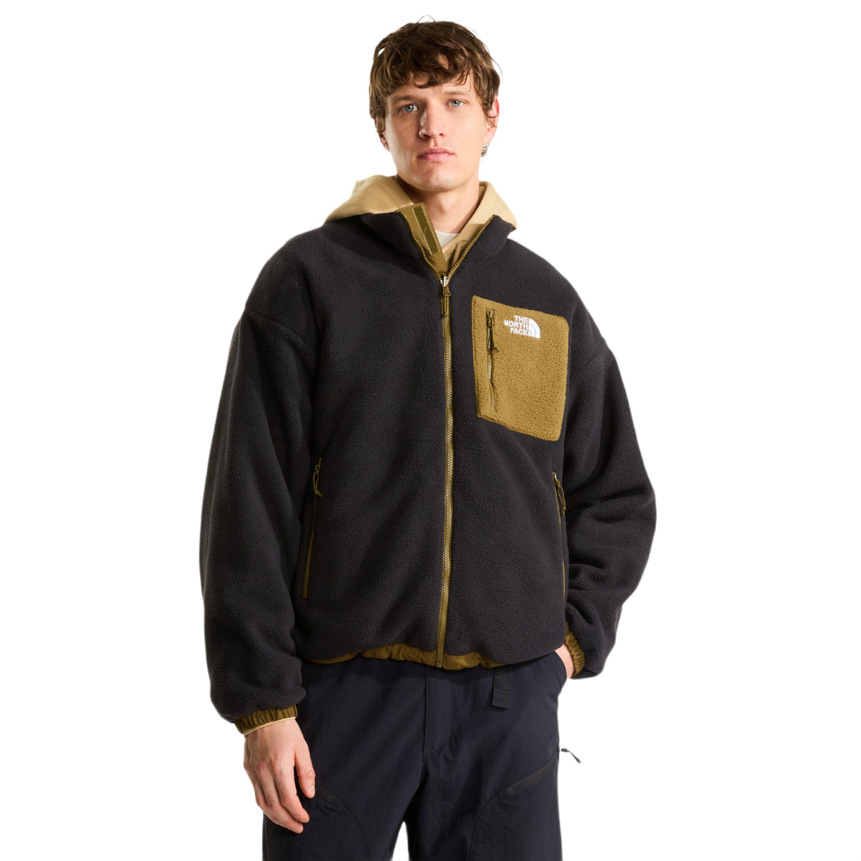 The North Face Men's Yumiori Reversible Fleece Jacket Caraway Seed/TNF Black / Small - 53 Degrees North