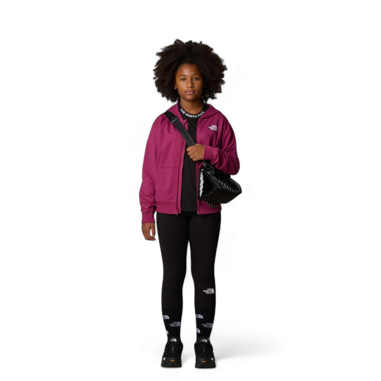 The North Face Girls' Full Zip Oversize Light Hoodie Cyber Berry / Age 7-8-Cyber Berry / Age 9-10-Cyber Berry / Age 11-12-Cyber Berry / Age 14-16-Cyber Berry / Age 18-20 #- 53 Degrees North