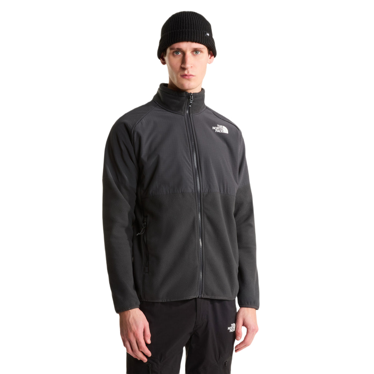 The North Face Men's Glacier Heavyweight Full-Zip Asphalt Grey/ TNF Black / Small - 53 Degrees North