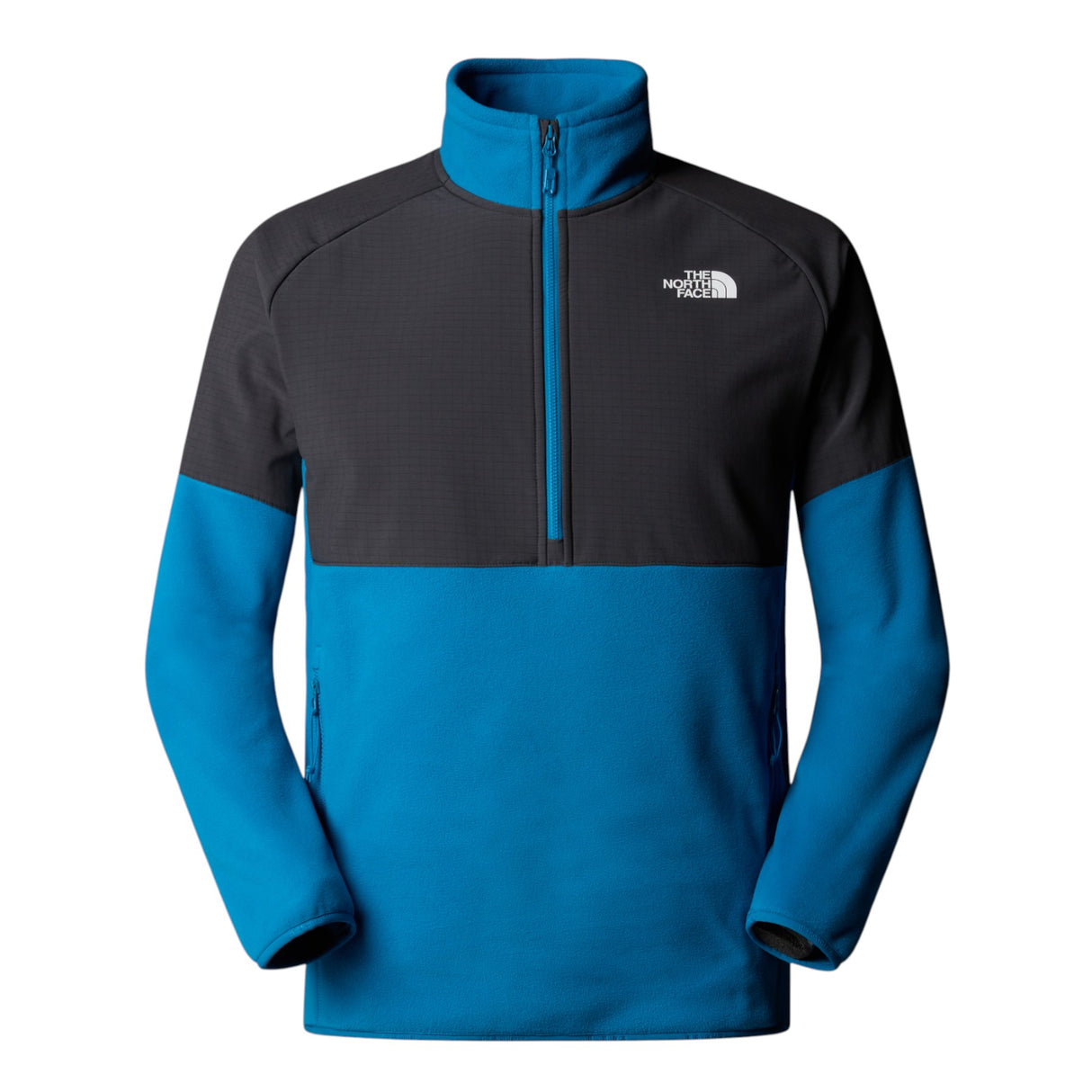 The North Face Men's Glacier Heavyweight 1/2 Zip Fleece Dusk Blue/Asphalt Grey / Small-Dusk Blue/Asphalt Grey / Medium-Dusk Blue/Asphalt Grey / Large-Dusk Blue/Asphalt Grey / X-Large-Dusk Blue/Asphalt Grey / XX-Large #- 53 Degrees North