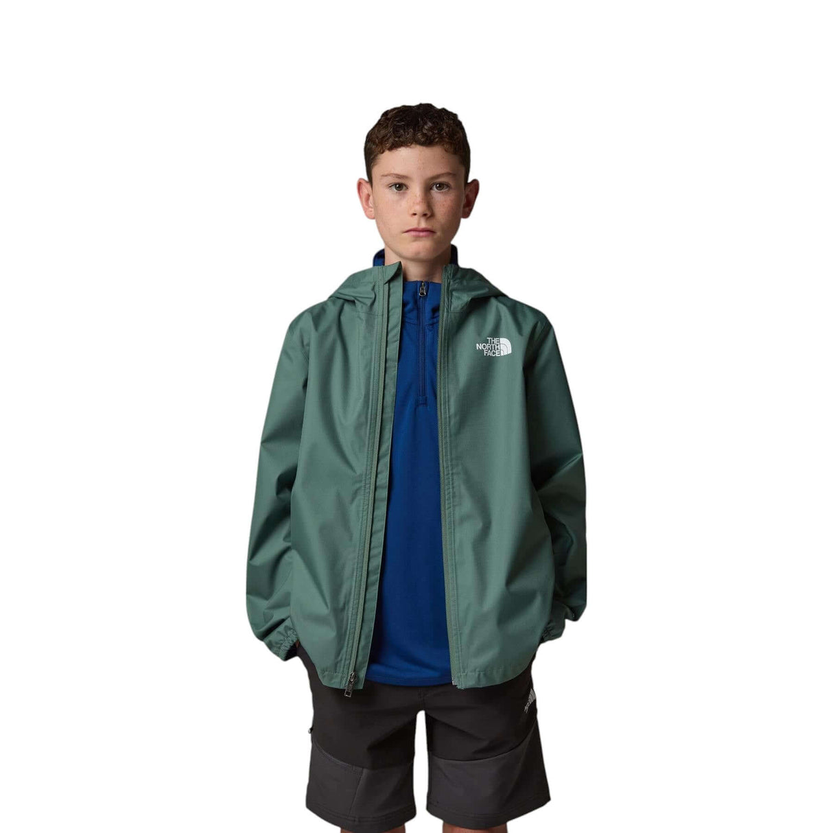 The North Face Kids' Zipline Rain Jacket Duck Green / Age 7-8-Duck Green / Age 9-10-Duck Green / Age 11-12-Duck Green / Age 14-16-Duck Green / Age 18-20 #- 53 Degrees North
