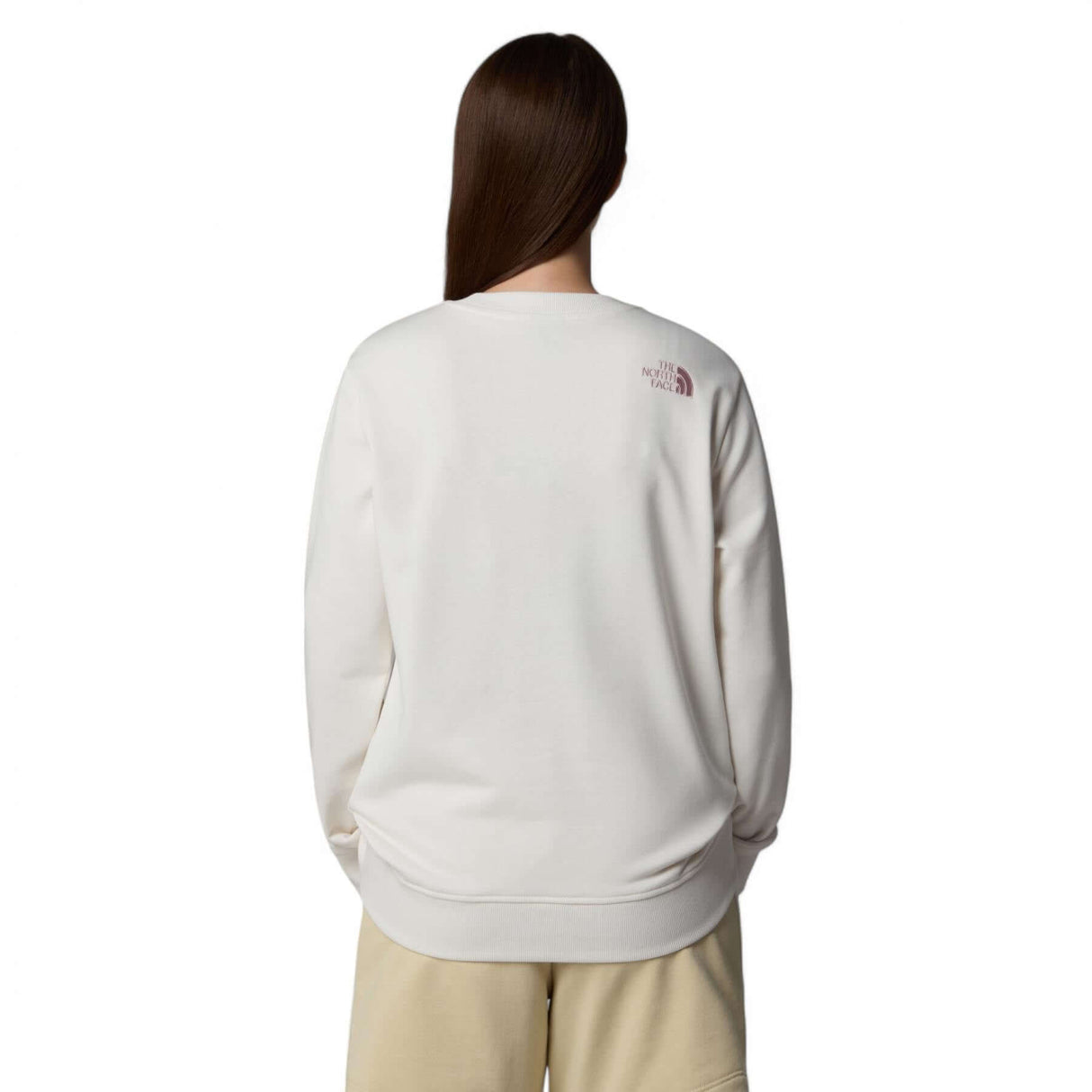 The North Face Women's Drew Peak Light Crew Sweater White Dune/Metal Pink / X-Small-White Dune/Metal Pink / Small-White Dune/Metal Pink / Medium-White Dune/Metal Pink / Large-White Dune/Metal Pink / X-Large #- 53 Degrees North