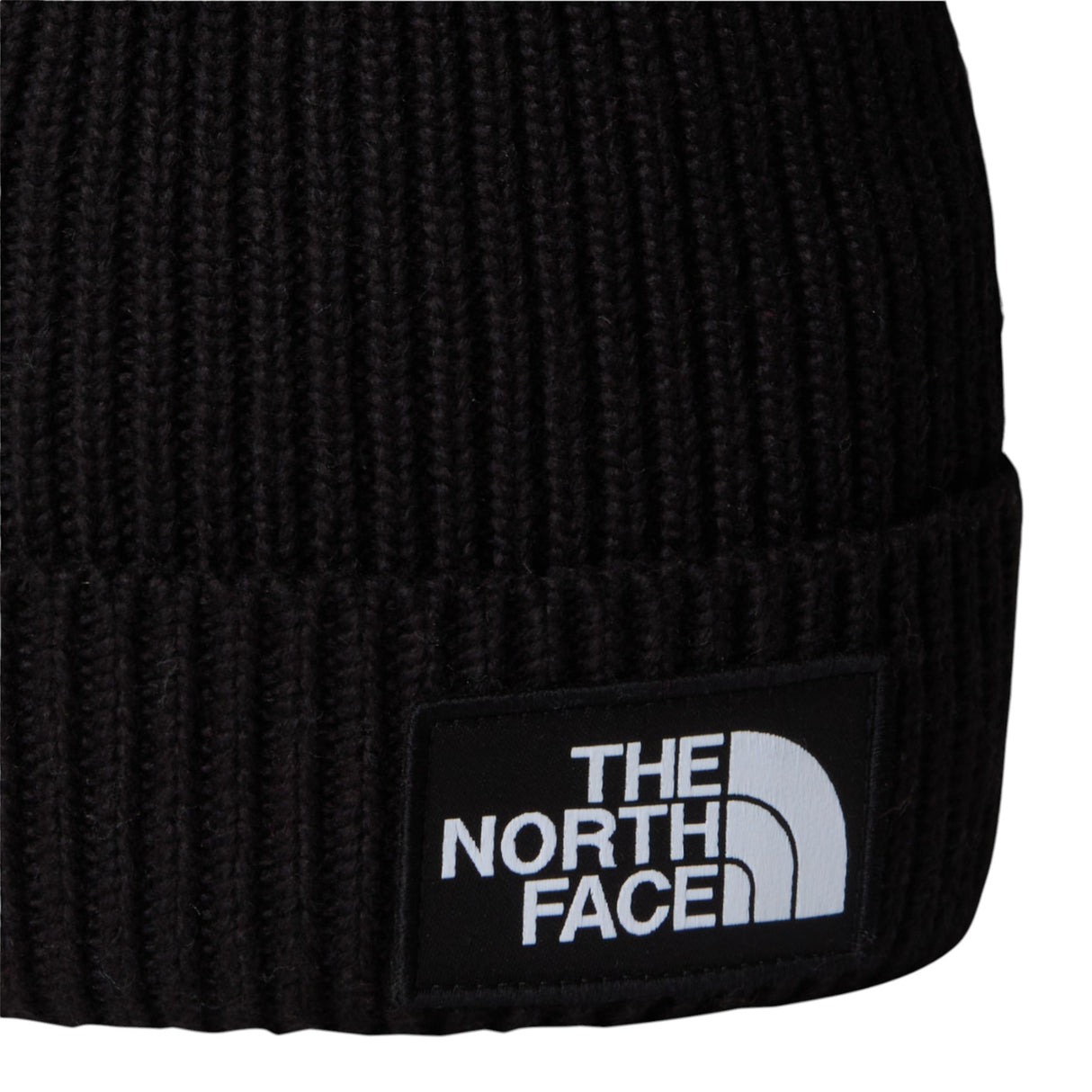 The North Face Kids' TNF Logo Box Cuffed Beanie Slate Moss-Meridian Blue/Nuptse Bear Patch-TNF Black #- 53 Degrees North