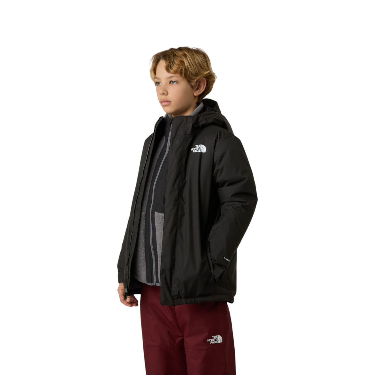 The North Face Teen Snowquest Ski Jacket TNF Black / Age 5-6-TNF Black / Age 7-8-TNF Black / Age 9-10-TNF Black / Age 11-12-TNF Black / Age 14-16 #- 53 Degrees North