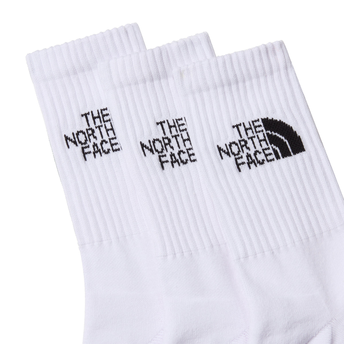 The North Face Everyday Standard Crew Socks - 3 Pack TNF White / Medium - 53 Degrees North
