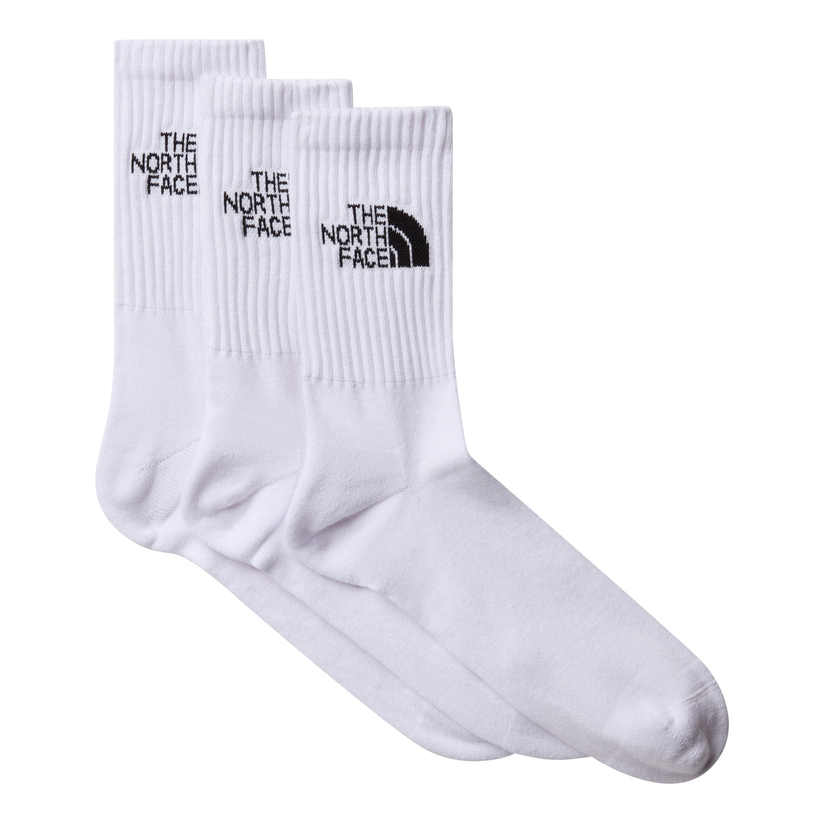 The North Face Everyday Standard Crew Socks - 3 Pack TNF White / Medium - 53 Degrees North