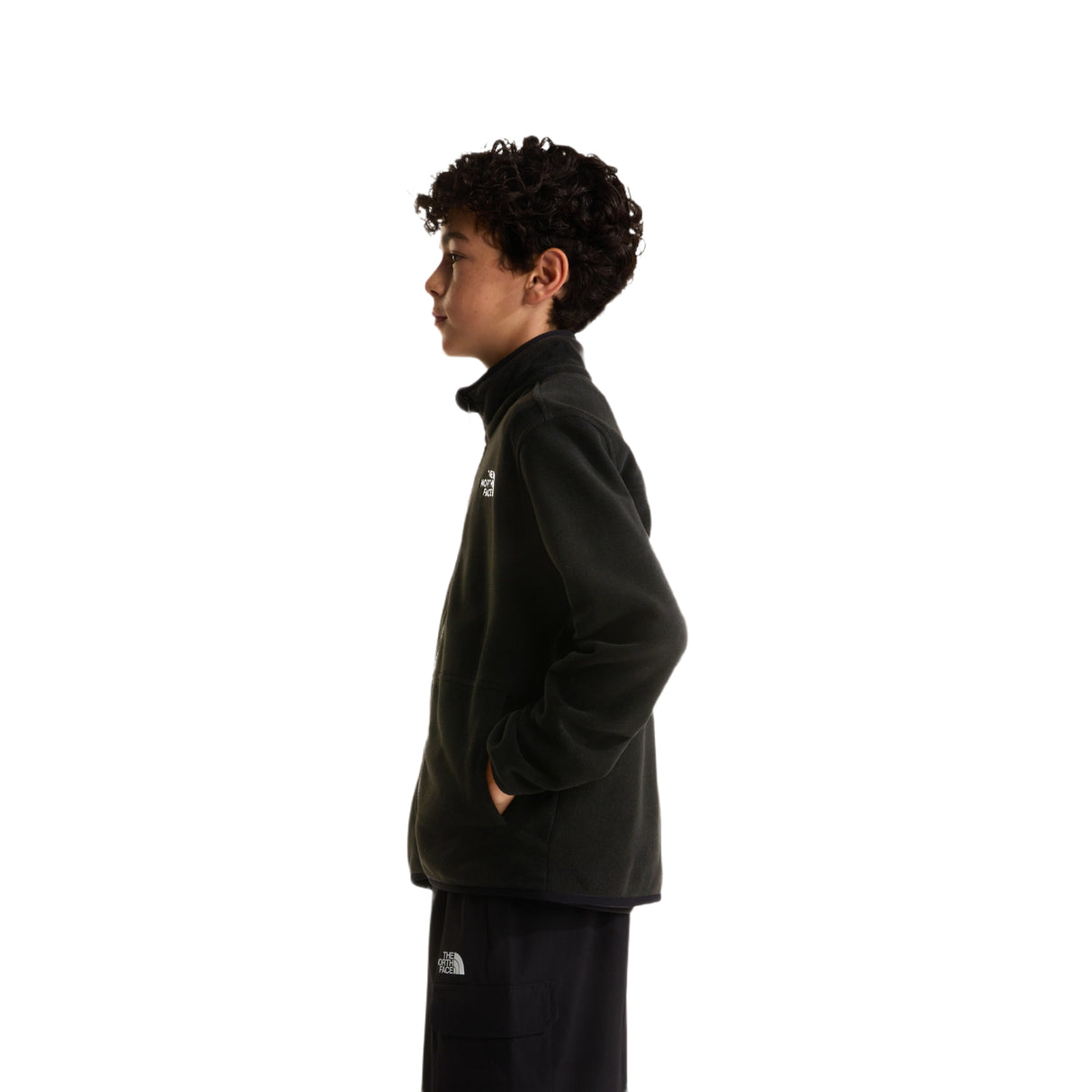 The North Face Teens' Glacier Zip-In-Compatible Fleece Jacket TNF Black / Age 7-8 - 53 Degrees North