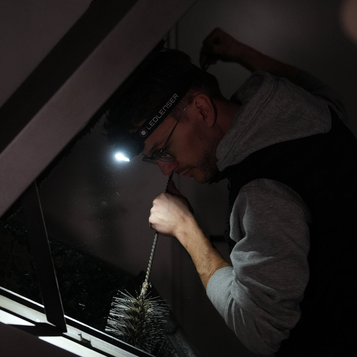 Ledlenser HF7R Rechargeable Headtorch Black - 53 Degrees North