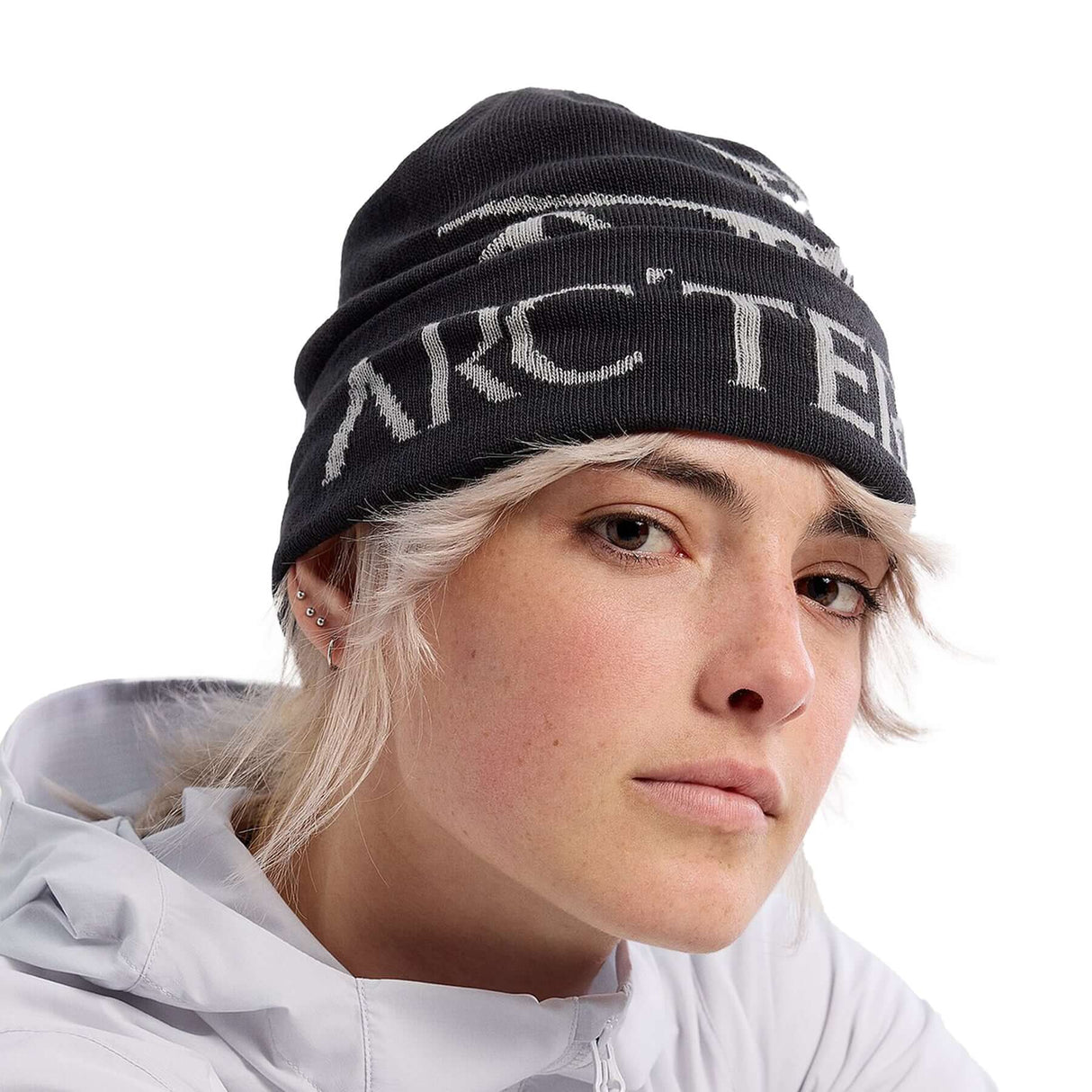 Arc'teryx Bird Word Toque 24K Black-Alpine Rose/Bliss-Orca - 53 Degrees North