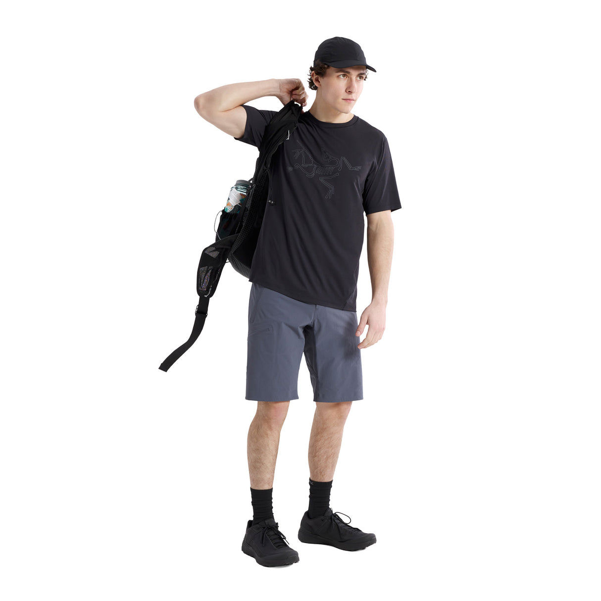 Arc'teryx Men's Cormac Logo T-Shirt Black / Small-Black / Medium-Black / Large-Black / X-Large - 53 Degrees North