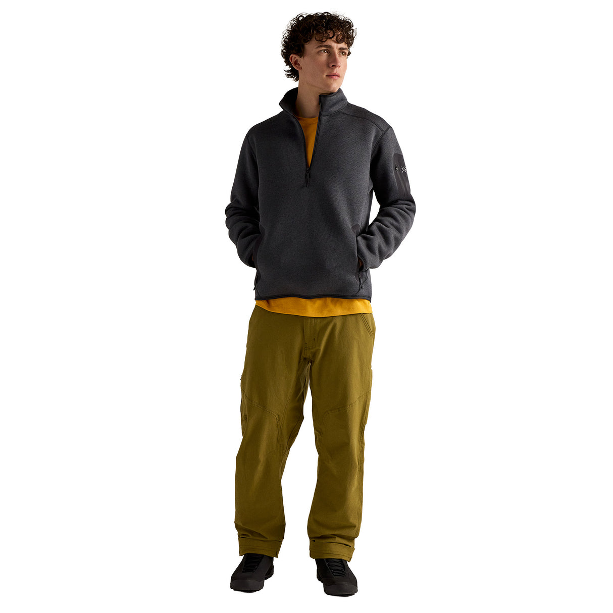 Arc'teryx Men's Covert 1/2 Zip Black Heather / Small - 53 Degrees North