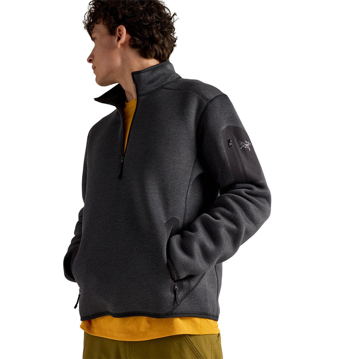 Arc'teryx Men's Covert 1/2 Zip Black Heather / Small - 53 Degrees North