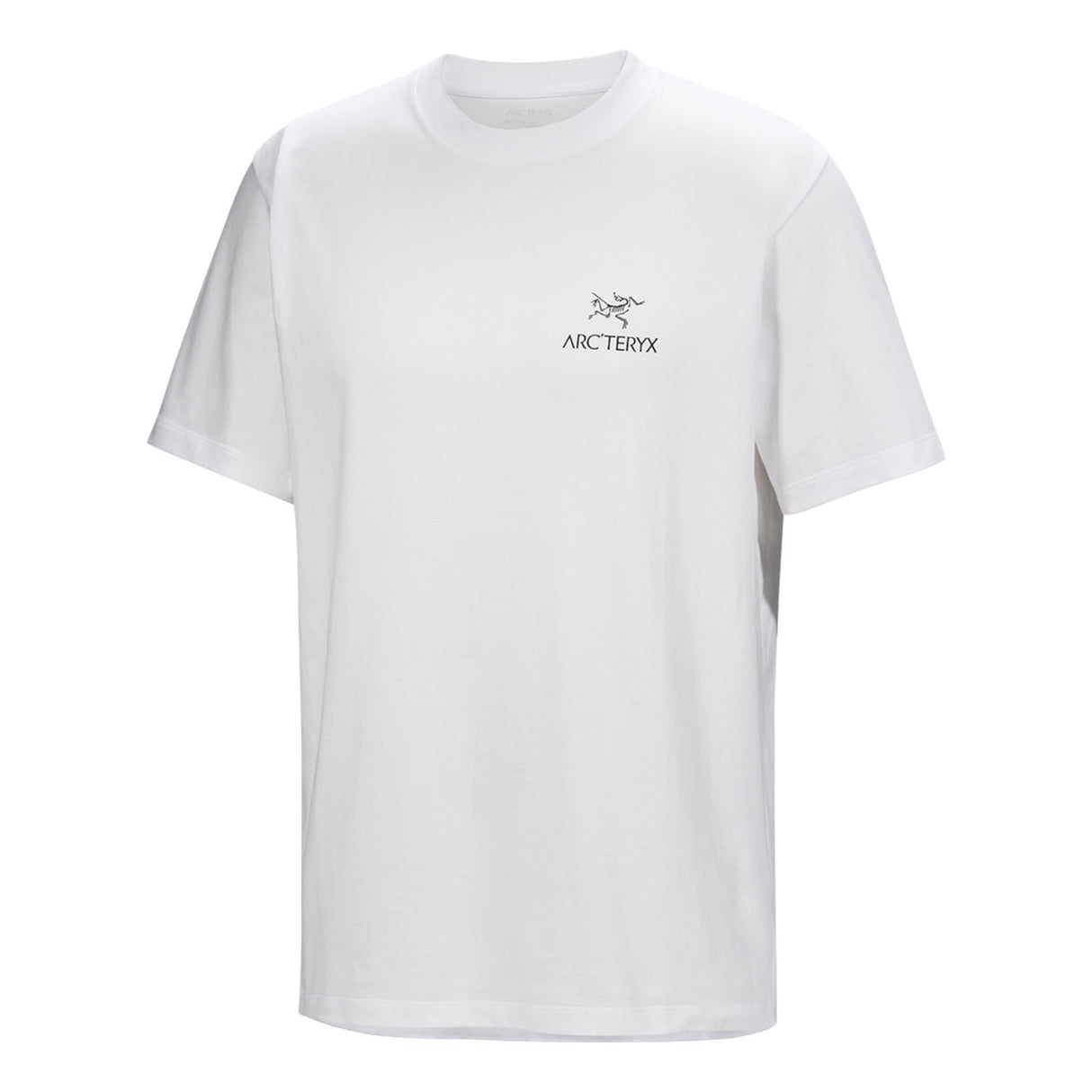 Arc'teryx Men's Kragg SL Cotton Bird Word T-Shirt Alpine Blue/Stone Red / Small-Alpine Blue/Stone Red / Medium-Alpine Blue/Stone Red / Large-Alpine Blue/Stone Red / X-Large-24K Black / Small - 53 Degrees North