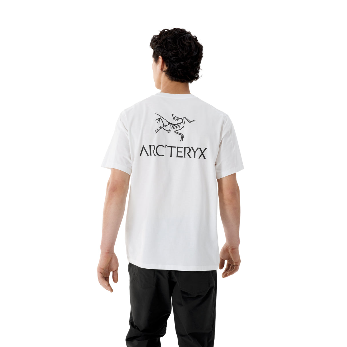 Arc'teryx Men's Kragg SL Cotton Bird Word T-Shirt Alpine Blue/Stone Red / Small-Alpine Blue/Stone Red / Medium-Alpine Blue/Stone Red / Large-Alpine Blue/Stone Red / X-Large-24K Black / Small - 53 Degrees North