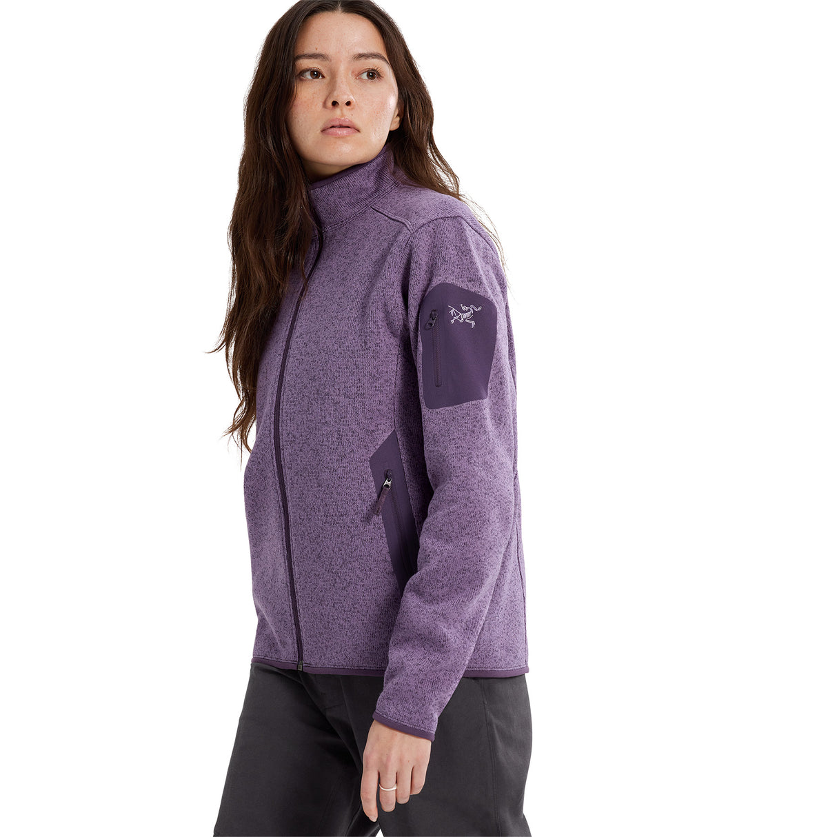 Arc'teryx Women's Covert Cardigan Cosmic Bloom Heather / X-Small-Cosmic Bloom Heather / Small-Cosmic Bloom Heather / Medium-Cosmic Bloom Heather / Large-Cosmic Bloom Heather / X-Large - 53 Degrees North