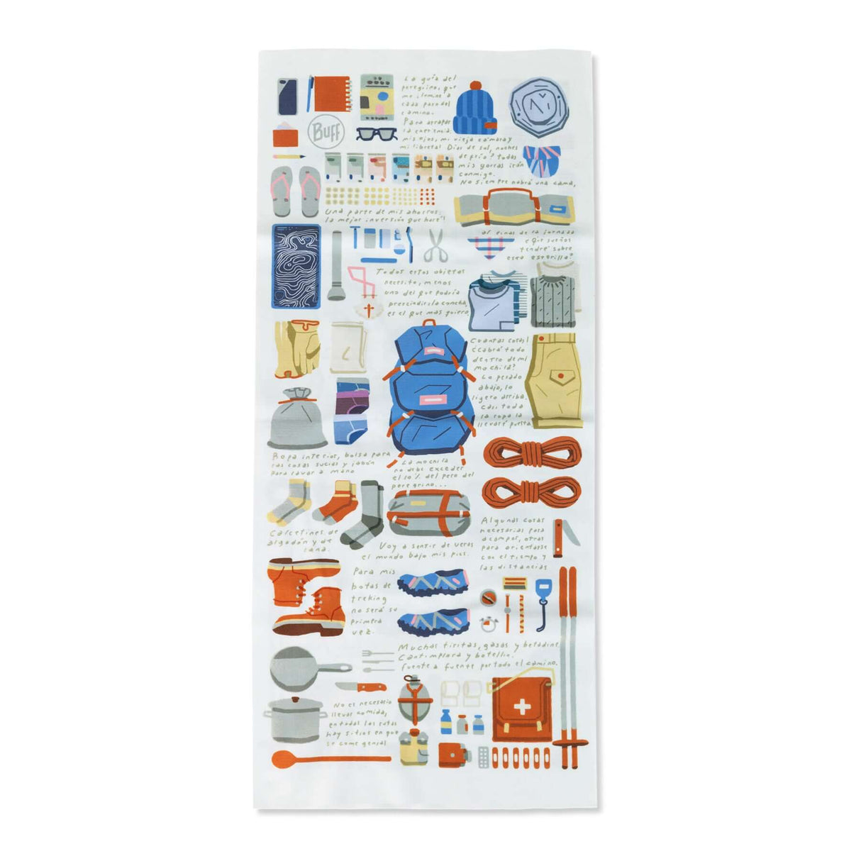 BUFF Coolnet UV Neckwear Camino Guia Peregrine #- 53 Degrees North