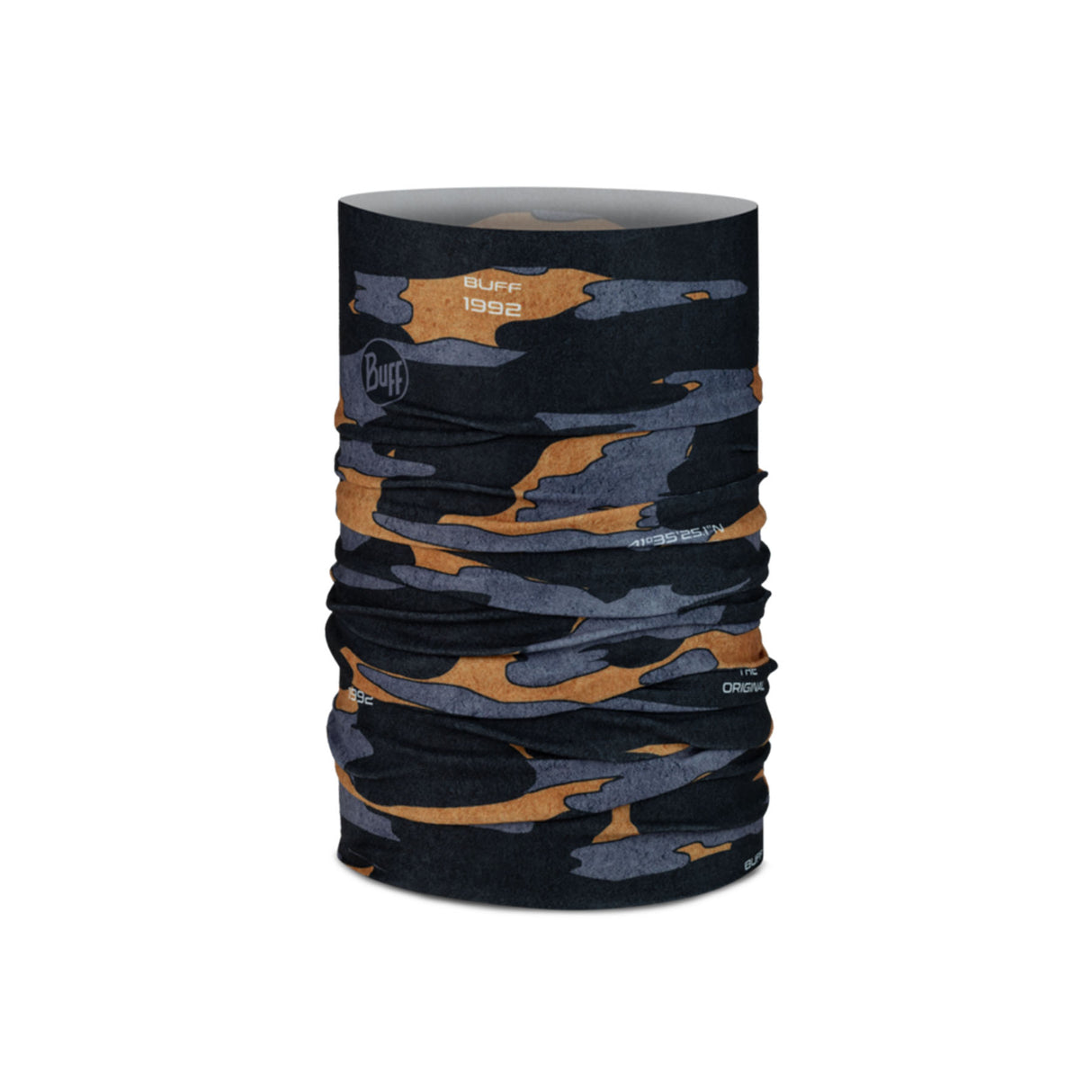 BUFF Kids' Original EcoStretch Neckwear High Mountain Blue-Rido Black-Niwo Blue-Chrysta Pink - 53 Degrees North