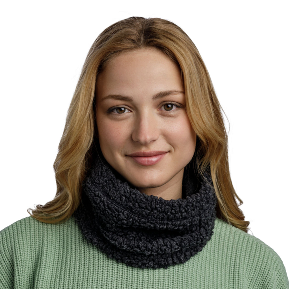 BUFF Switch Polar Neck Gaiter Solid Ice-Sold Black - 53 Degrees North