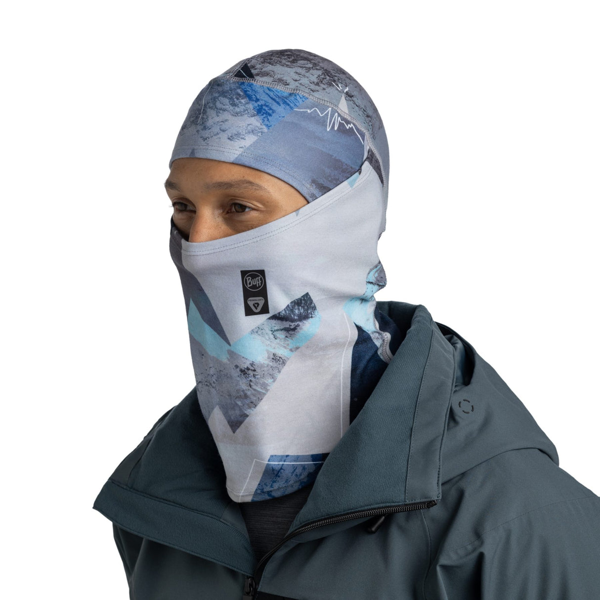 BUFF Thermonet Hinged Balaclava Synth Blue - 53 Degrees North