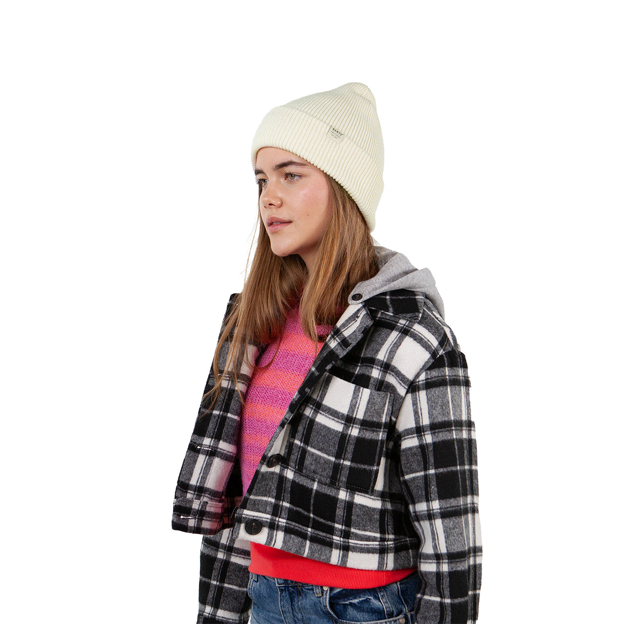 Barts Kinabalu Beanie Wheat-Aubergine-Bright Blue-Light Pistache-Green - 53 Degrees North