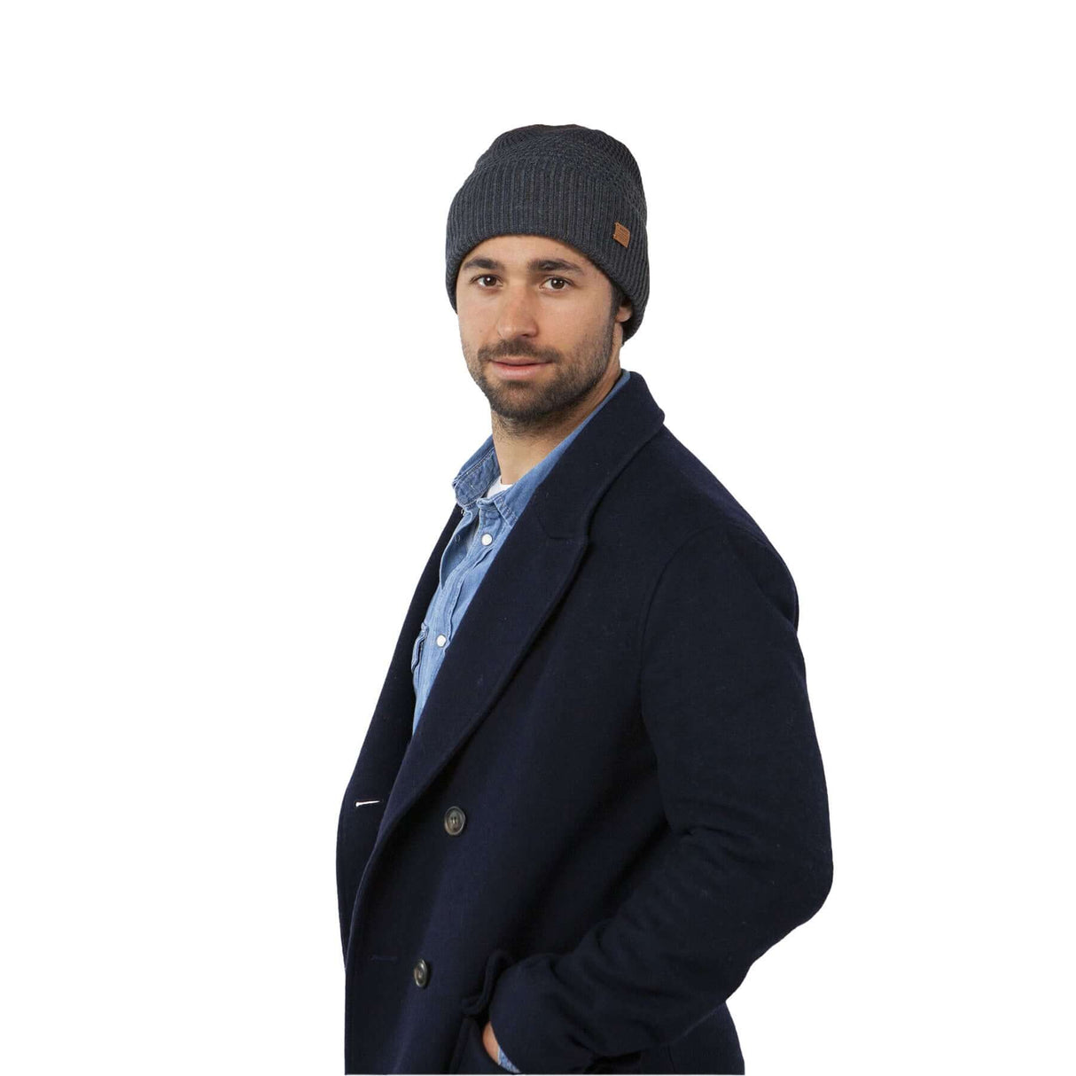 Barts Men's Miguen Beanie Navy-Black - 53 Degrees North