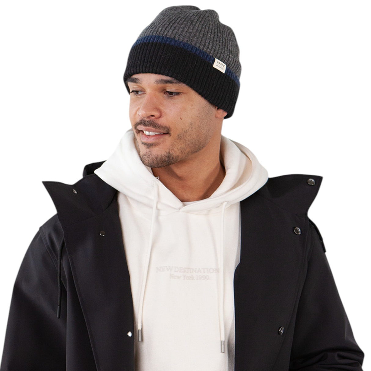 Barts Pharon Wool Beanie Dark Heather-Army - 53 Degrees North