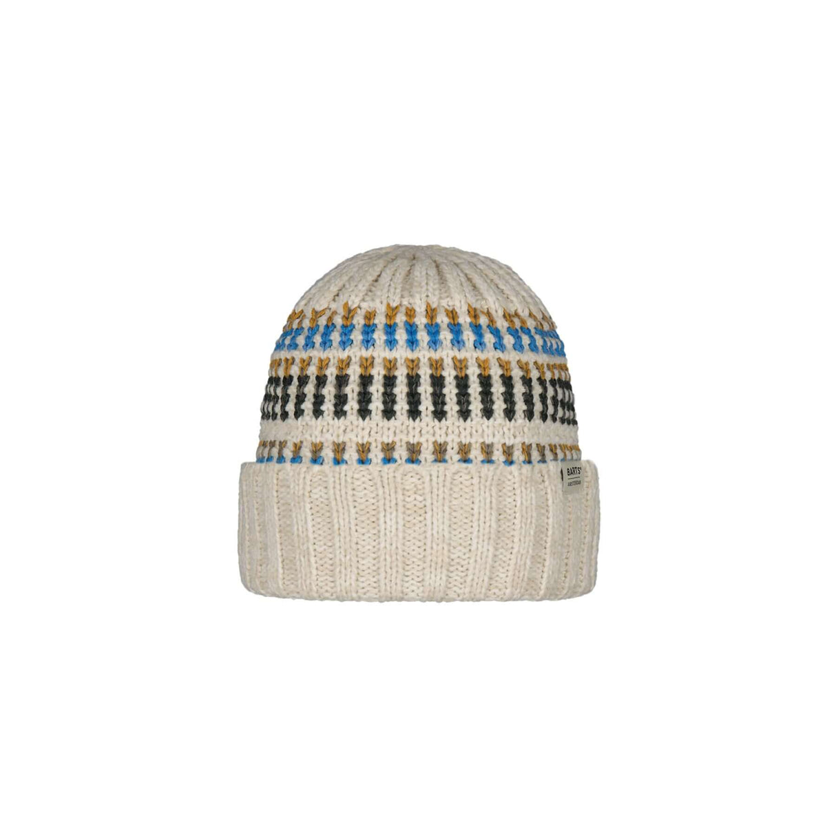 Barts Travvis Beanie Black-Wheat-Navy - 53 Degrees North