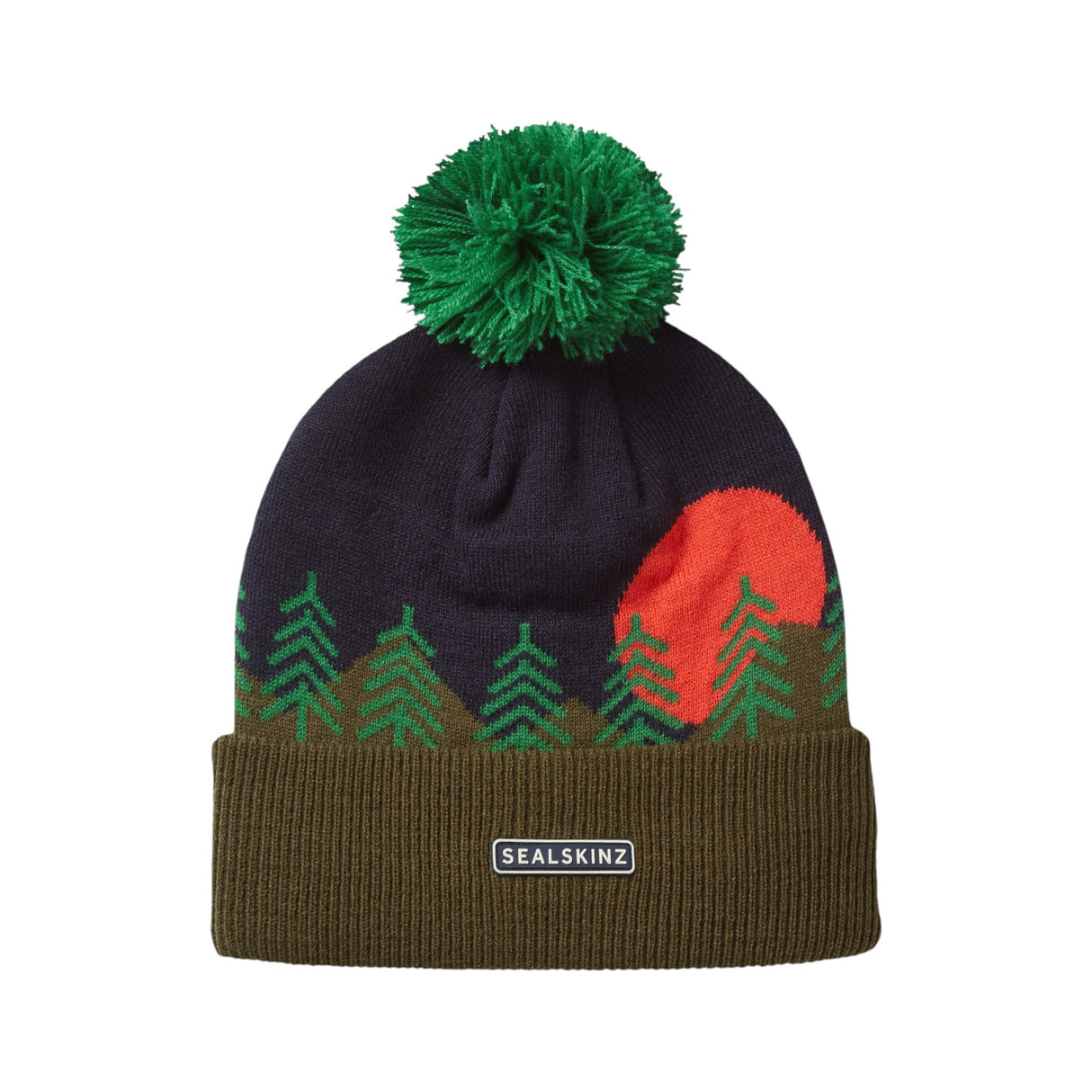 Sealskinz Beeston Waterproof Cold Weather Scenic Bobble Hat Navy / Small/Medium-Navy / Large/X-Large-Navy / XX-Large - 53 Degrees North