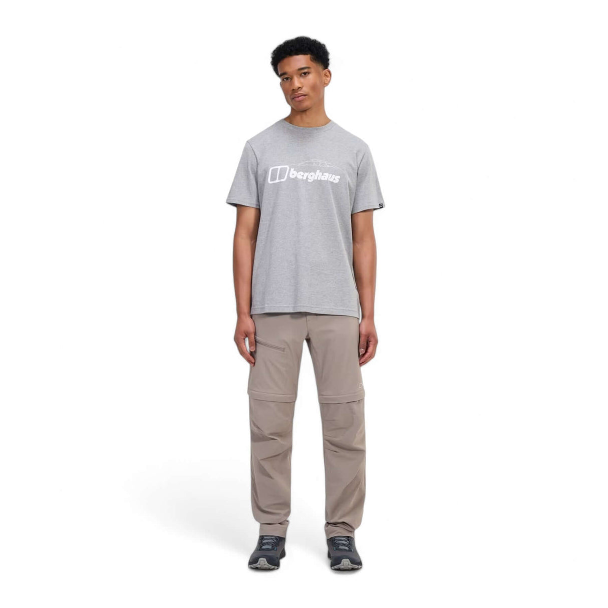 Berghaus Men's Mountain Checklist Short Sleeve Tee Grey / Small-Grey / Medium-Grey / Large-Grey / X-Large-Grey / XX-Large - 53 Degrees North