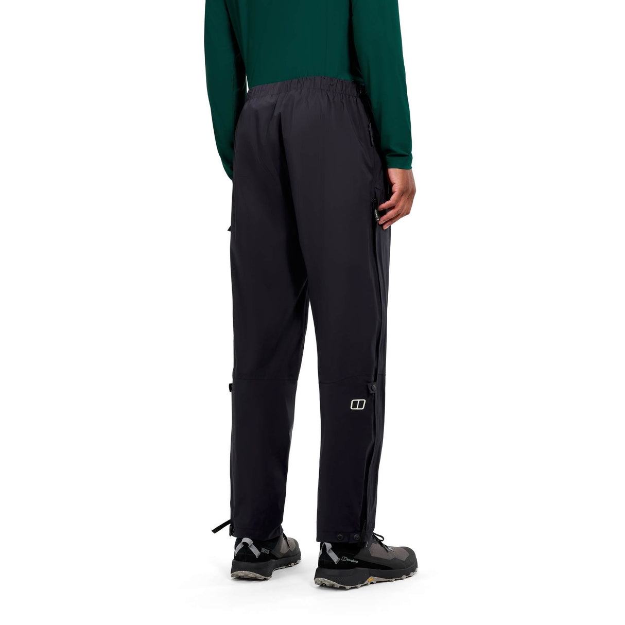 Berghaus Men's Pacsmart 2.5LWaterproof Trousers Jet Black / Small / Regular-Jet Black / Medium / Regular-Jet Black / Large / Regular-Jet Black / X-Large / Regular-Jet Black / XX-Large / Regular - 53 Degrees North