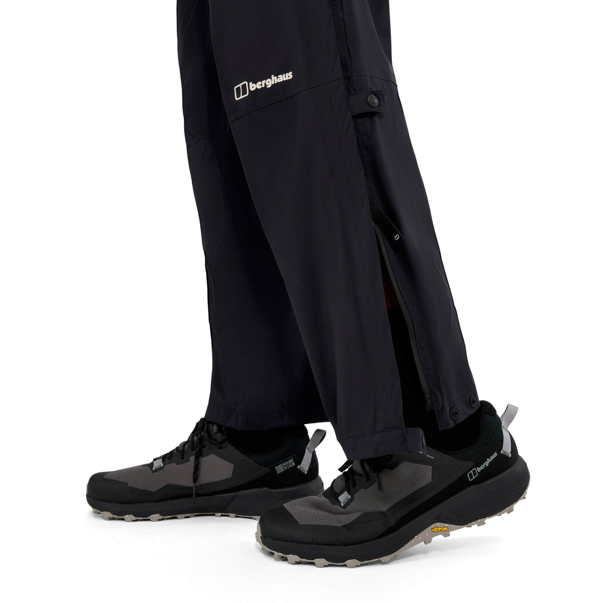 Berghaus Men's Pacsmart 2.5LWaterproof Trousers Jet Black / Small / Regular-Jet Black / Medium / Regular-Jet Black / Large / Regular-Jet Black / X-Large / Regular-Jet Black / XX-Large / Regular - 53 Degrees North