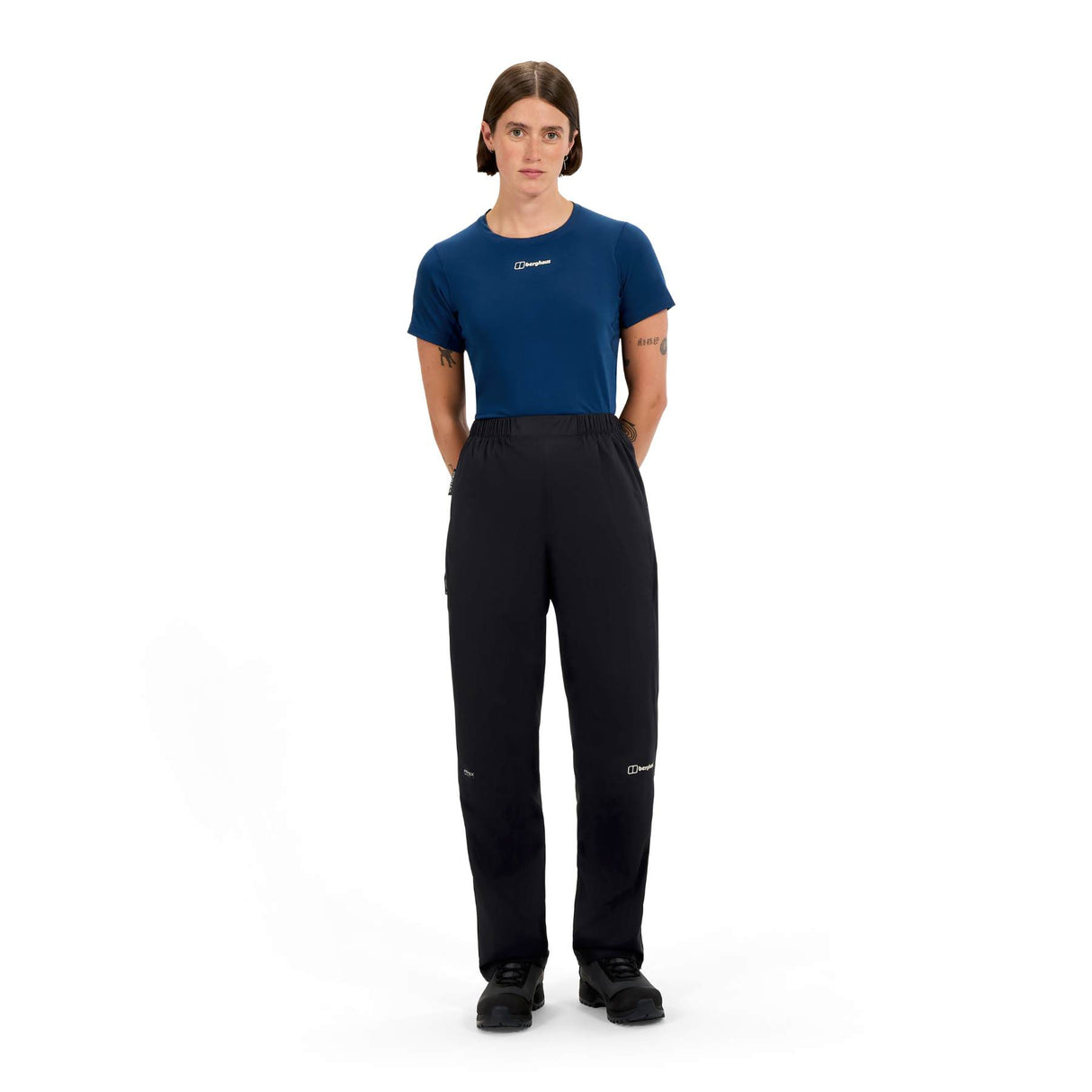 Berghaus Women's Pacsmart 2.5L Waterproof Trousers Jet Black / X-Small / Regular-Jet Black / Small / Regular-Jet Black / Medium / Regular-Jet Black / Large / Regular-Jet Black / X-Large / Regular - 53 Degrees North