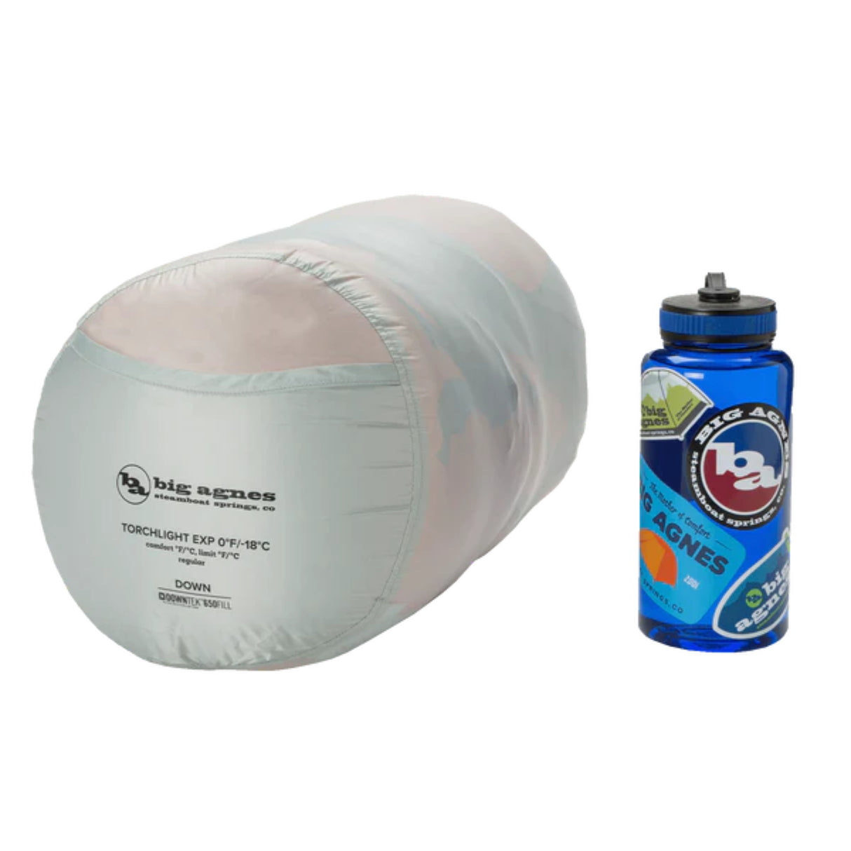 Big Agnes Torchlight EXP 20 Sleeping Bag Tangelo/Chinois Green - 53 Degrees North