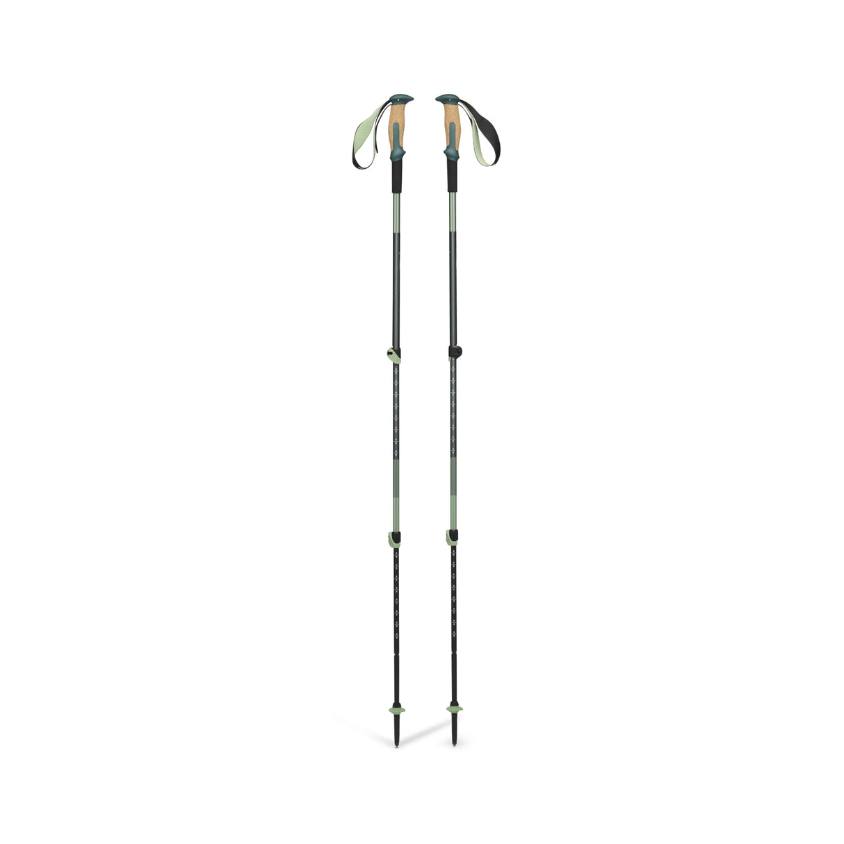 Black Diamond Trail Vista Shock Walking Poles Deep Woods - 53 Degrees North