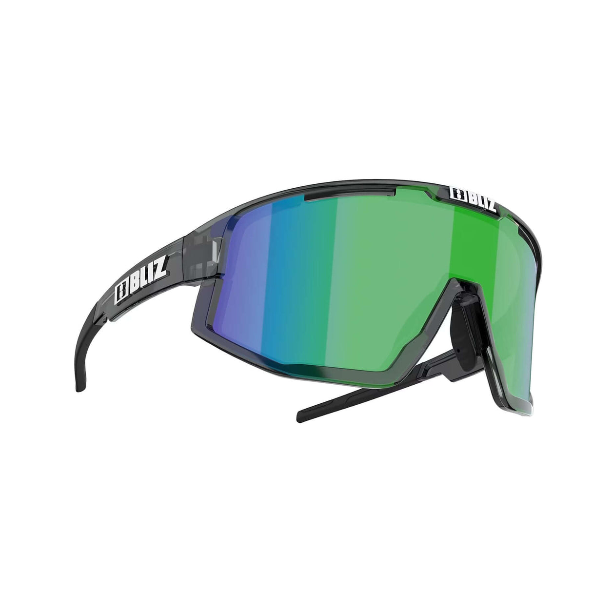 Bliz Fusion Small Sunglasses Crystal Black / Brown Green Multi - 53 Degrees North