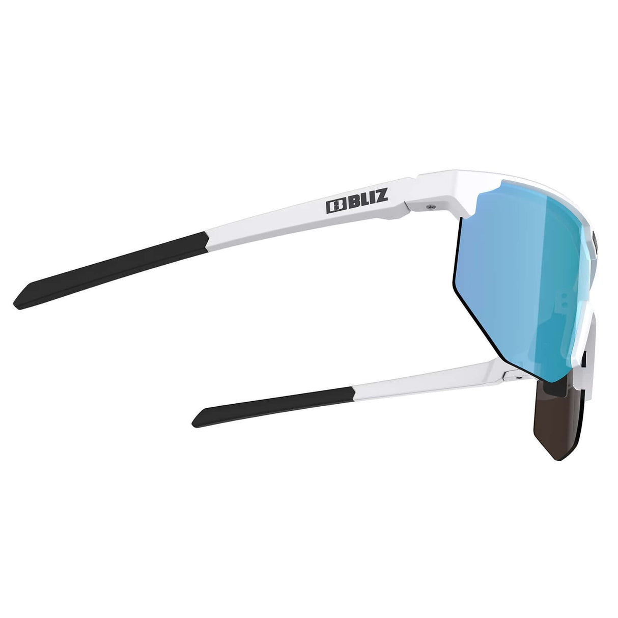 Bliz Hero Small Sunglasses Matt White / Brown Blue multi - 53 Degrees North