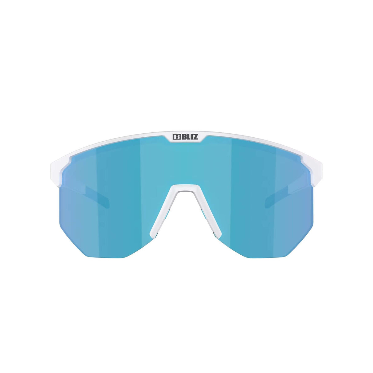 Bliz Hero Small Sunglasses Matt White / Brown Blue multi - 53 Degrees North