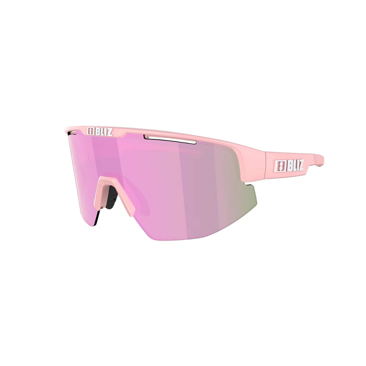 Bliz Matrix Small Sunglasses Matt Powder Pink / Brown Rose Multi - 53 Degrees North