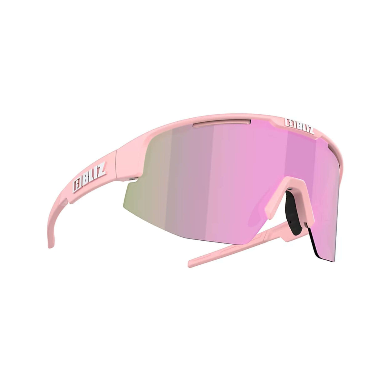 Bliz Matrix Small Sunglasses Matt Powder Pink / Brown Rose Multi - 53 Degrees North