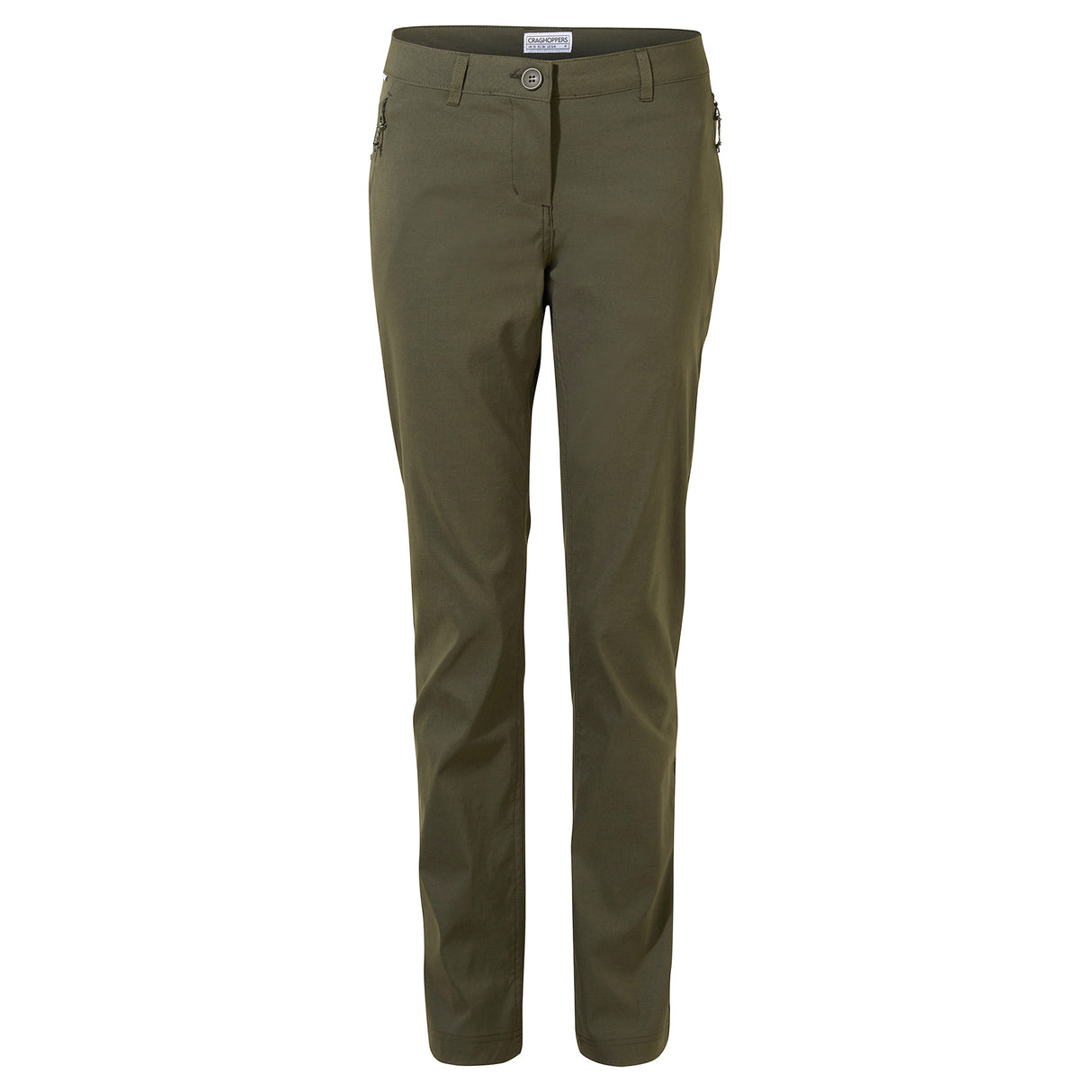 Craghoppers Women's Kiwi Pro II Trousers Mid Khaki / X-Small / Short-Mid Khaki / X-Small / Regular-Mid Khaki / Small / Short-Mid Khaki / Small / Regular-Mid Khaki / Medium / Short #- 53 Degrees North