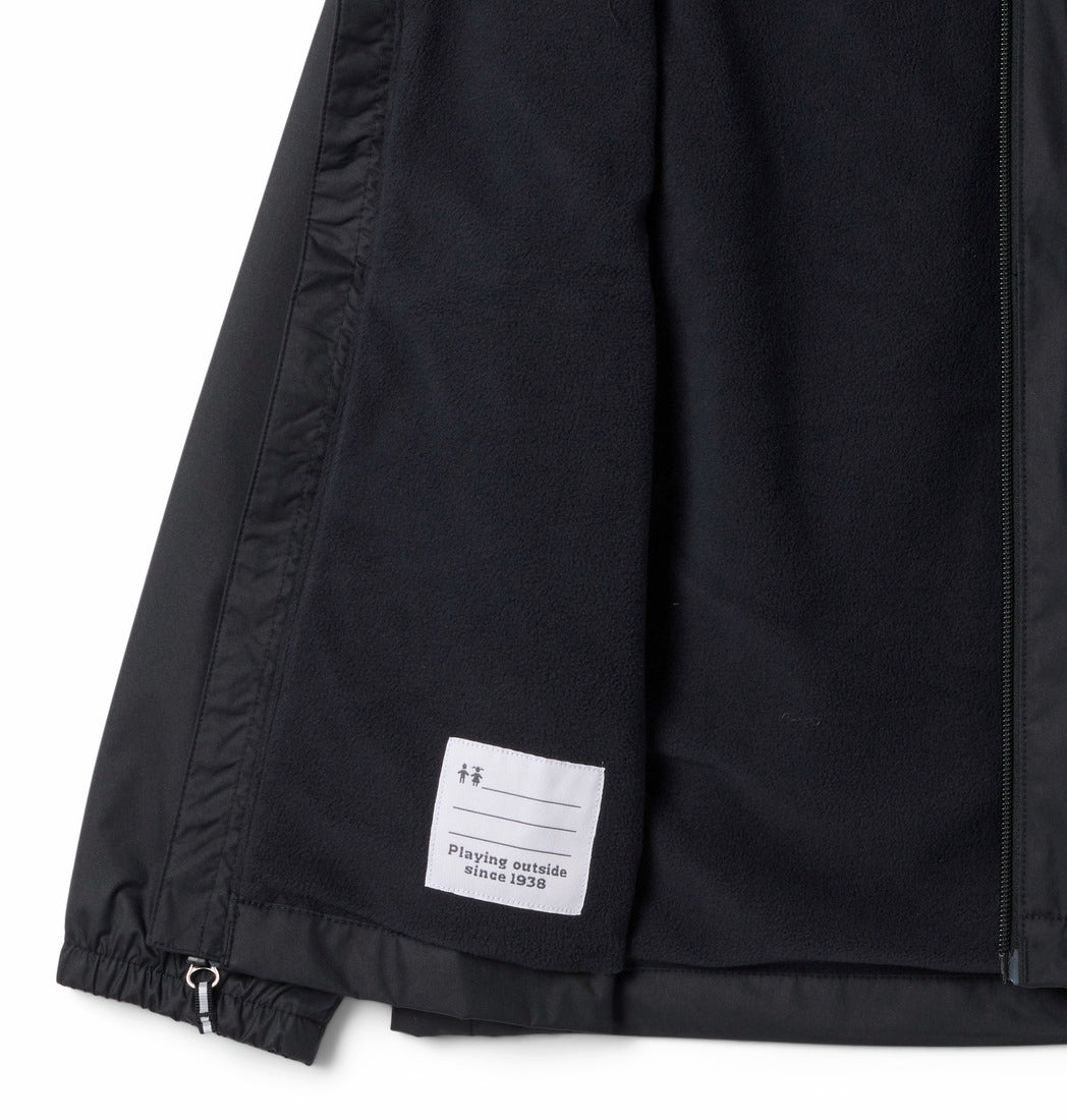 Columbia Boys' Rainy Trails Waterproof Fleece Lined Jacket Black / Age 4-5-Black / Age 6-7-Black / Age 8-9-Black / Age 10-12-Black / Age 14-16 - 53 Degrees North