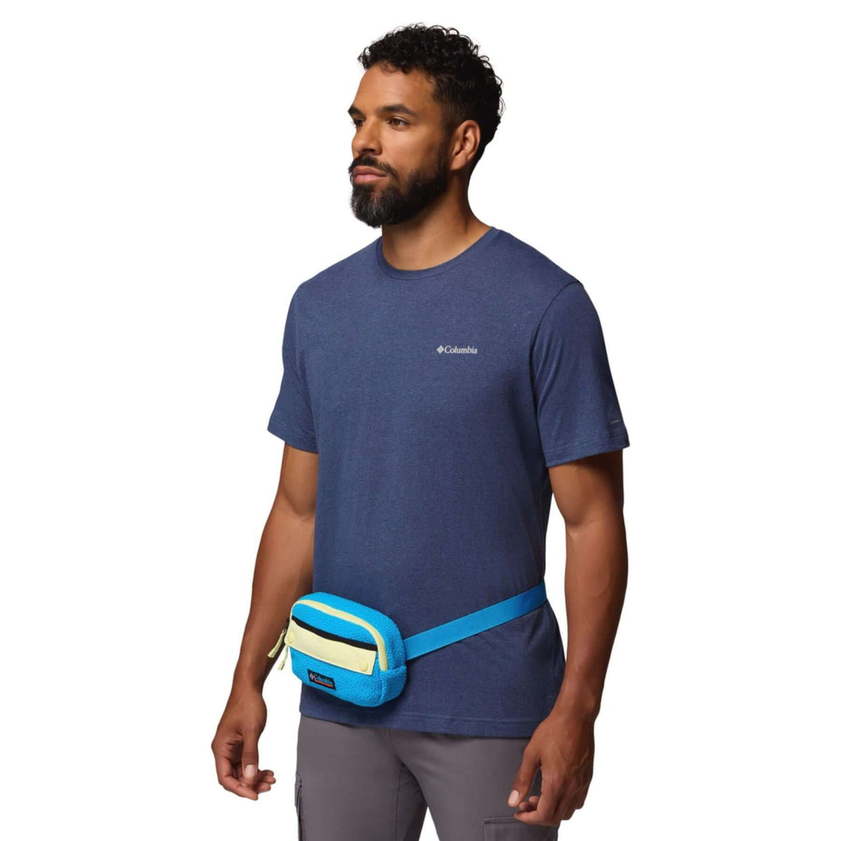 Columbia Helvetia II Hip Pack Black-Compass Blue/Citron Haze/Black-Shale Pink/City Grey - 53 Degrees North