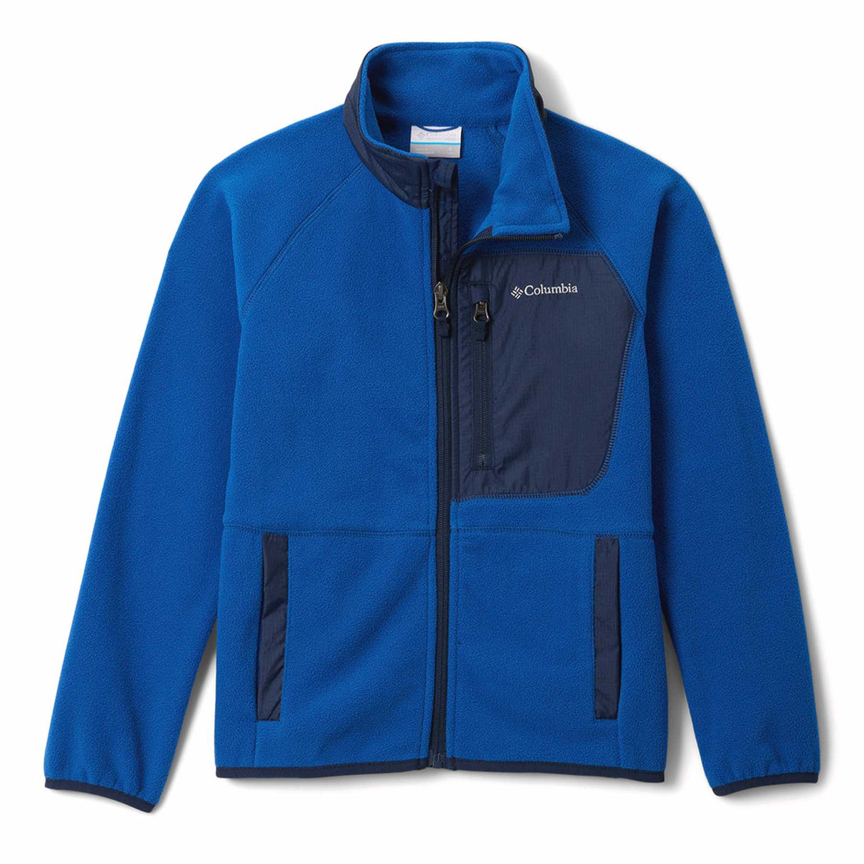 Columbia Kids' Fast Trek Recycled Fleece Jacket Mountain Blue / Age 4-5-Mountain Blue / Age 6-7-Mountain Blue / Age 8-9-Mountain Blue / Age 10-12-Mountain Blue / Age 14-16 - 53 Degrees North
